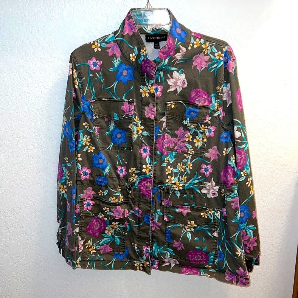 Lane Bryant Floral Jacket Size 14/16